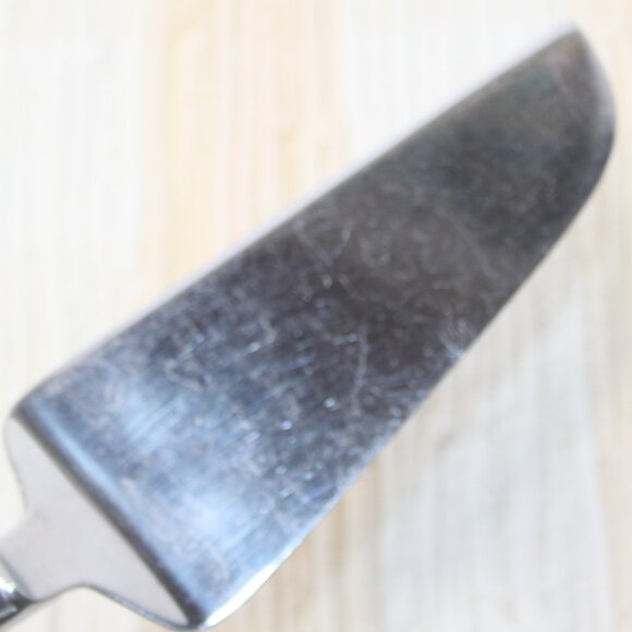 VTG TOWLE STAINLESS PIE SERVER WEIGHTED HANDLE SERRATED BACK EDGE JAPAN TWS111 - Picture 4 of 13